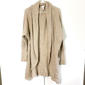 (NWT) LEITH Oatmeal Heather Ribbed Knit Cardigan